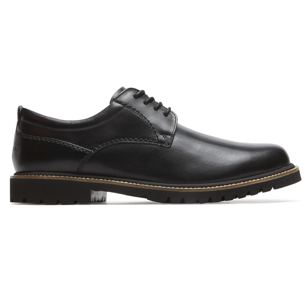 Oxfords Rockport Hombre Mexico - Marshall Plain Toe Negros - HLYEN8934